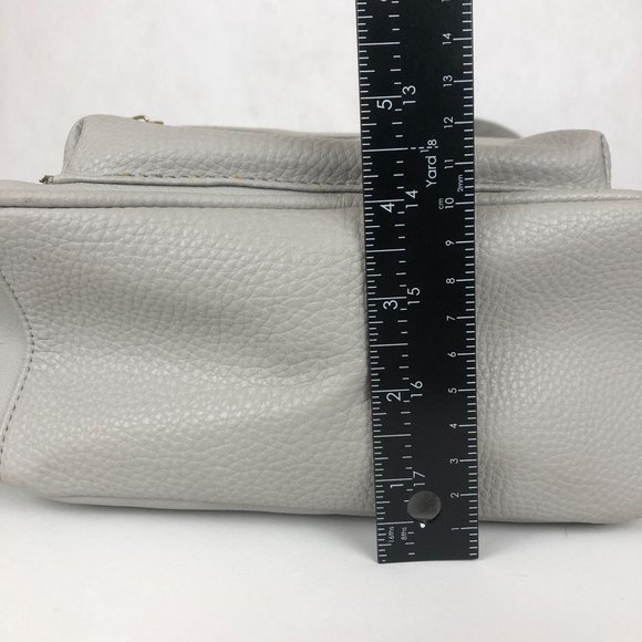 Juicy Couture Grey Gold Embellished Logo Front Top Handle Mini Backpack - Picture 7 of 15